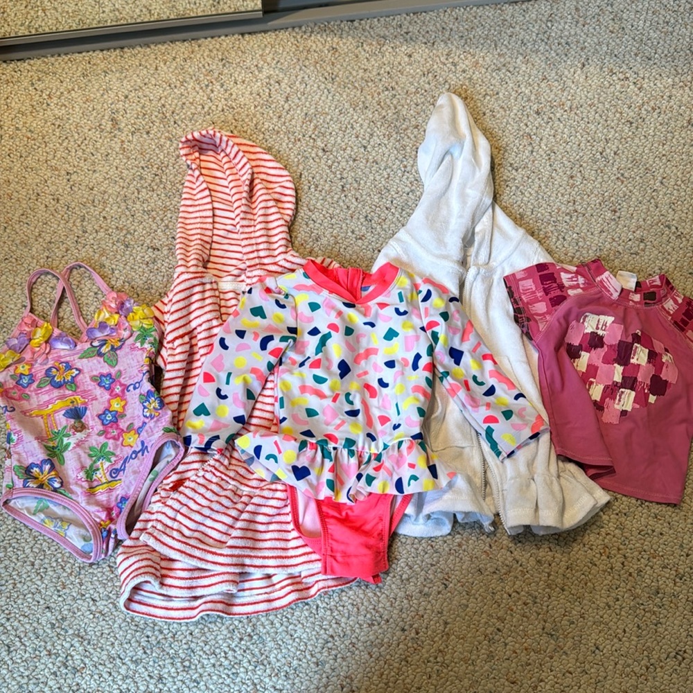 5 piece 12 month swim and cover up bundle